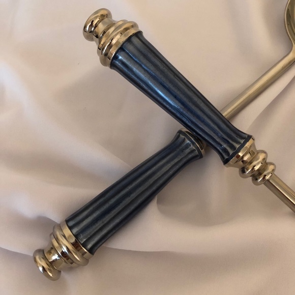 EUC Serving Set, Silver and Blue - Picture 3 of 7